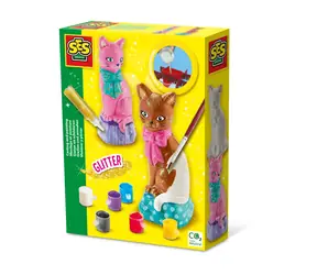SES Gießen und Bemalen - Katze mit Glitzer / ab 5 Jahren 