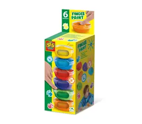 SES Fingerfarben - kleine Becher 6x45ml / ab 2 Jahren