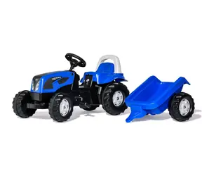Rollytoys Rolly Kid Landini Trettraktor blau mit Anhänger / ab 3 Jahren
