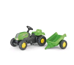 Rollytoys Rolly Kid Trettraktor mit Seitenwand - grün / ab 3 Jahren 