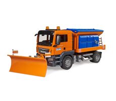 Bruder 03785 MAN TGS Winterdienst-LKW mit Pflug / ab 3 Jahren 