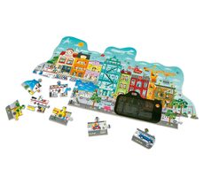 Hape Puzzle - Animierte Stadt in Bewegung / 49 Teile / ab 4 Jahren 
