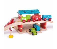 Bigjigs Rail Station NAD der Straße