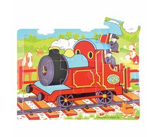 Bigjigs Toys Holzpuzzle-Zug (9 Teile) / ab 2 Jahren