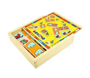 Bigjigs Toys Holzdominosteine mit Tieren / ab 10 Monaten