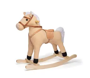 Bigjigs Toys Schaukelpferd aus Holz beige / ab 1 Jahr