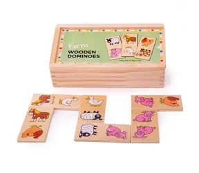 Bigjigs Toys Domino-Bauernhof aus Holz / ab 1 Jahr
