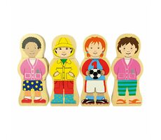 Bigjigs Toys Holzpuzzle mit Nationalitäten / ab 2 Jahren