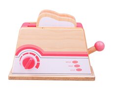 Bigjigs Toys Holztoaster rosa / ab 3 Jahren