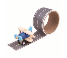 Bigjigs Toys Klebeband Landebahn mit Flugzeug / ab 3 Jahren