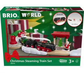 Brio Weihnachtszugset mit batteriebetriebener Dampflokomotive / ab 3 Jahren