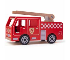 Bigjigs Toys Feuerwehrauto aus Holz / ab 3 Jahren