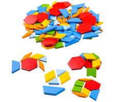 Bigjigs Toys Farbmosaik aus Holz / ab 3 Jahren
