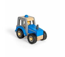 Bigjigs Toys Traktor blau / ab 12 Monaten