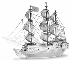 Metal Earth 3D Puzzle Black Pearl / 38 Teile / ab 14 Jahren
