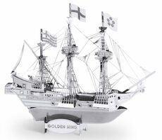 Metal Earth 3D Puzzle Schiff Golden Hind / 24 Teile / ab 14 Jahren