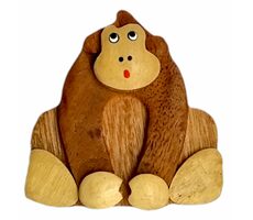 2Kids Toys Holzmagnet großer Affe braun