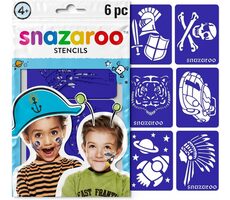SNAZAROO Vorlagen für Gesichtsbemalung Adventure 6 Stück / ab 4 Jahren 