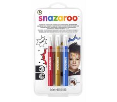 SNAZAROO Gesichtsfarben mit Brush Pen Adventure 3 Stück / ab 3 Jahren 