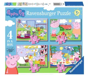 Ravensburger - Puzzle - Peppa Pig auf der Party 4 in 1 / ab 3 Jahren