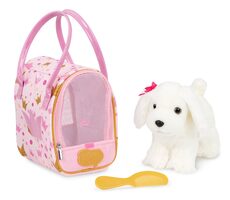 Pucci Pups Weißer Hund in einer Pink Crown Glam Bag / ab 3 Jahren