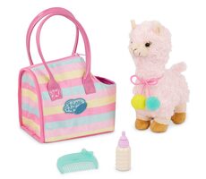 Pucci Pups Lama in Sparkly Stripes Bag / ab 3 Jahren