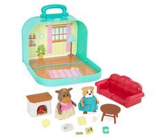 Li'l Woodzeez Set im Koffer Wohnzimmer / ab 3 Jahren