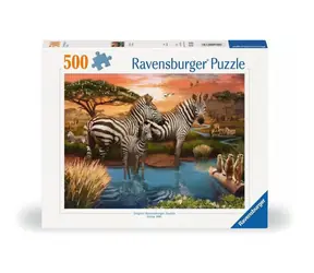 Ravensburger Zebras in der Wasserstelle / 500 Stück / ab 12 Jahren