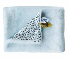 Doudou Plüsch-Babydecke Koala Yoca 70x100 cm blau / ab 0 Jahren