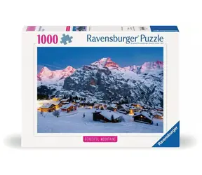 Ravensburger Atemberaubende Berge: Berner Oberland - Mürren in der Schweiz / 1000 Teile / ab 14 Jahren