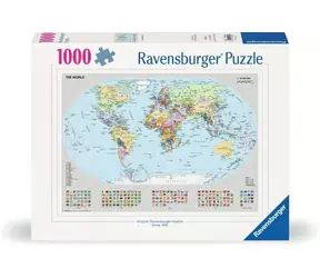 Ravensburger Politische Weltkarte / 1000 Stück / ab 14 Jahren