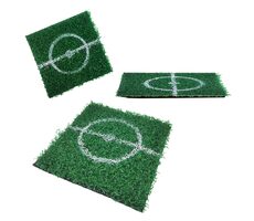Mad Monkey Fußballmatten 4 Stück / Kunstrasen 