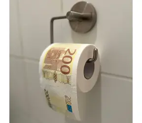 Mad Monkey Toilettenpapier - 200 Euro weiß 