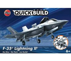 Ausgepackt - Airfix J6040 F-35B Lightning II Quickbuild-Flugzeug / Plastikmodell / 1:144 / Alter 6+ / unverpackt