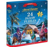 EUROGRAPHICS Puzzle-Adventskalender: Geburt Jesu Christi / 24x50 Teile / ab 6 Jahren