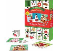 EUROGRAPHICS Puzzle-Adventskalender: Süße Weihnachten / 24x50 Teile / ab 6 Jahren
