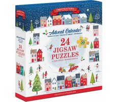 EUROGRAPHICS Puzzle-Adventskalender: Weihnachtsstadt / 24x50 Teile / ab 6 Jahren