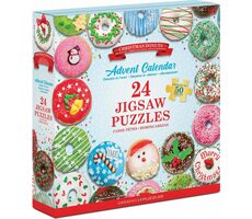 EUROGRAPHICS Puzzle-Adventskalender: Weihnachtsdonuts / 24x50 Teile / ab 6 Jahren