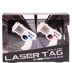 Fizz Laserpistolen 2 Stück weiß 
