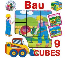 DOHANY Bilderwürfel Bau / 9 Würfel / ab 3 Jahren