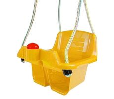 DOHÁNY Schaukel mit Hupe für die Kleinen (gelb) / Tragkraft 19 kg