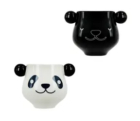 ThumbsUp! Keramikbecher Panda 400 ml / ändert die Farbe je nach Wassertemperatur 