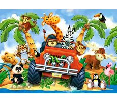 Castorland 06793 Goodies auf Safari / 60 Stück / ab 5 Jahren