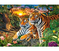 Castorland 018482 Tigerfamilie / 180 Teile / ab 7 Jahren