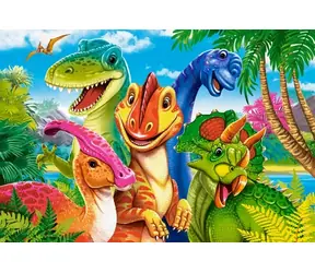 Castorland 040391 Dinosaurier Selfie MAXI / 40 Teile / ab 4 Jahren