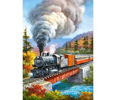 Castorland 52462 Lokomotive auf der Brücke / 500 Teile / ab 9 Jahren