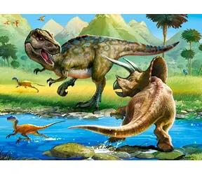 Castorland 070084 Tyrannosaurus Vs. Triceratops / 70 Stück / ab 5 Jahren