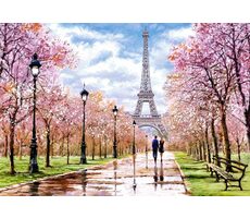 Castorland 104369 Romantischer Spaziergang in Paris / 1000 Teile / ab 9 Jahren