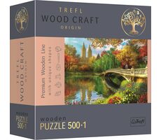 Trefl Wood Craft Origin - Puzzle - Central Park, Manhattan, New York / 501 Teile / 37,5 x 25,4 cm / Alter 14+