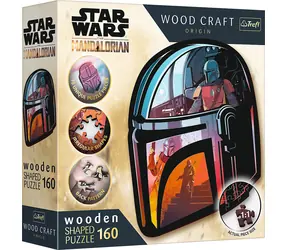 Trefl Wood Craft Origin - Puzzle - Der Mandalorianer / 160 Teile / 24,4 x 21,3 cm / Alter 9+